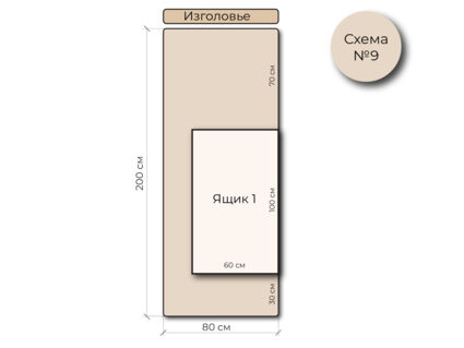 Кровать Mr.Mattress Site Box экокожа Beige