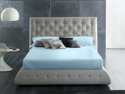 Простыня Primavelle на резинке Satin Luxe (голубая) 460